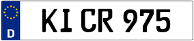 Trailer License Plate